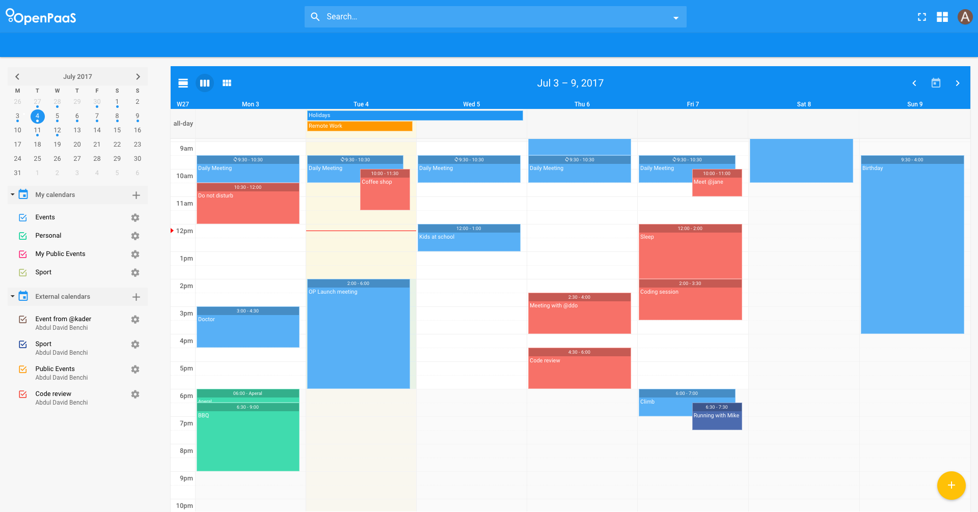 The calendar module